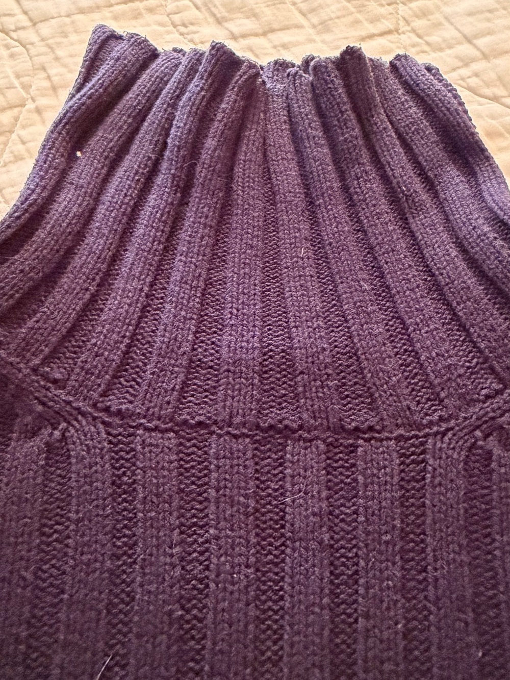 Old Navy Purple Ribbed Turtleneck Sweater - Women